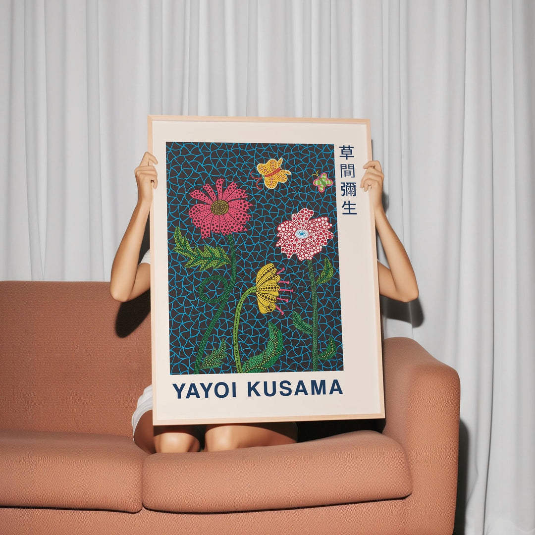 Flowers Wall Art by Yayoi Kusama - Style My Wall