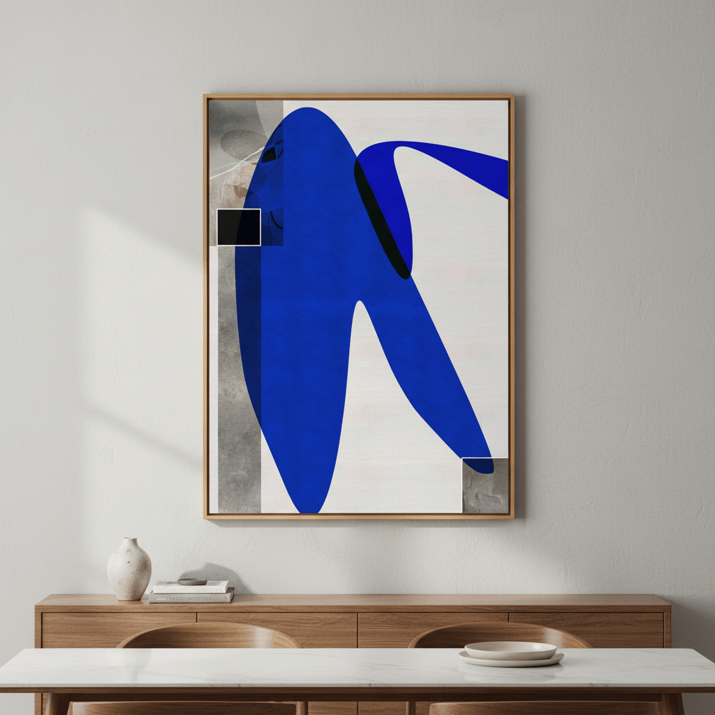 Flowing Blue by Rom Lammar wall - art - picture - poster