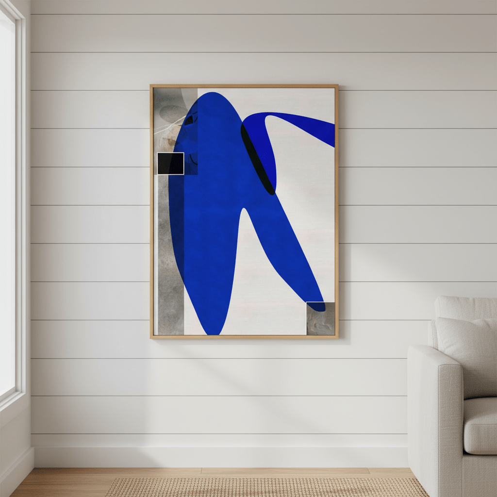 Flowing Blue by Rom Lammar wall - art - picture - poster