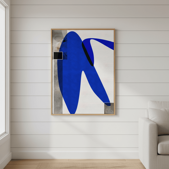 Flowing Blue by Rom Lammar wall - art - picture - poster