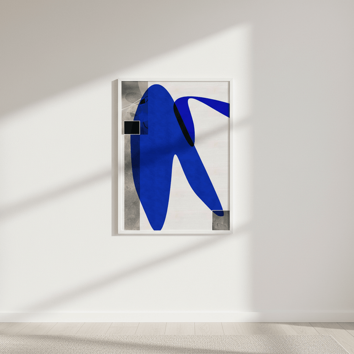 Flowing Blue by Rom Lammar wall - art - picture - poster
