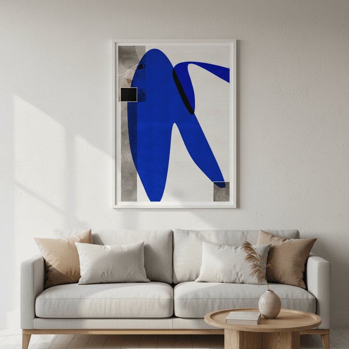 Flowing Blue by Rom Lammar wall - art - picture - poster