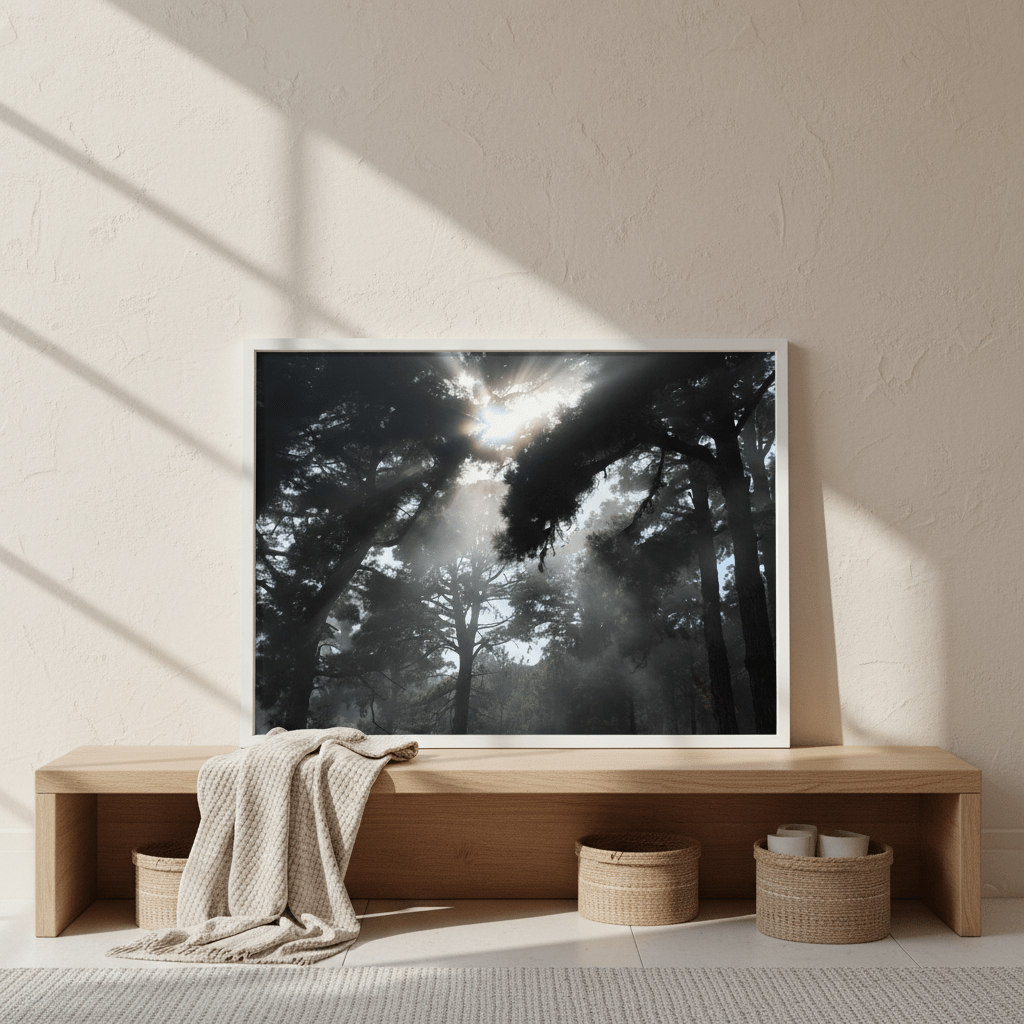 Forest light by Robin Skjoldborg wall - art - picture - poster