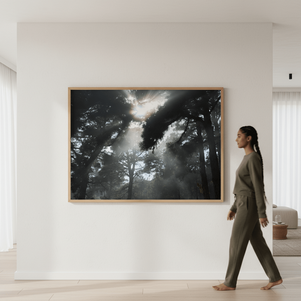 Forest light by Robin Skjoldborg wall - art - picture - poster