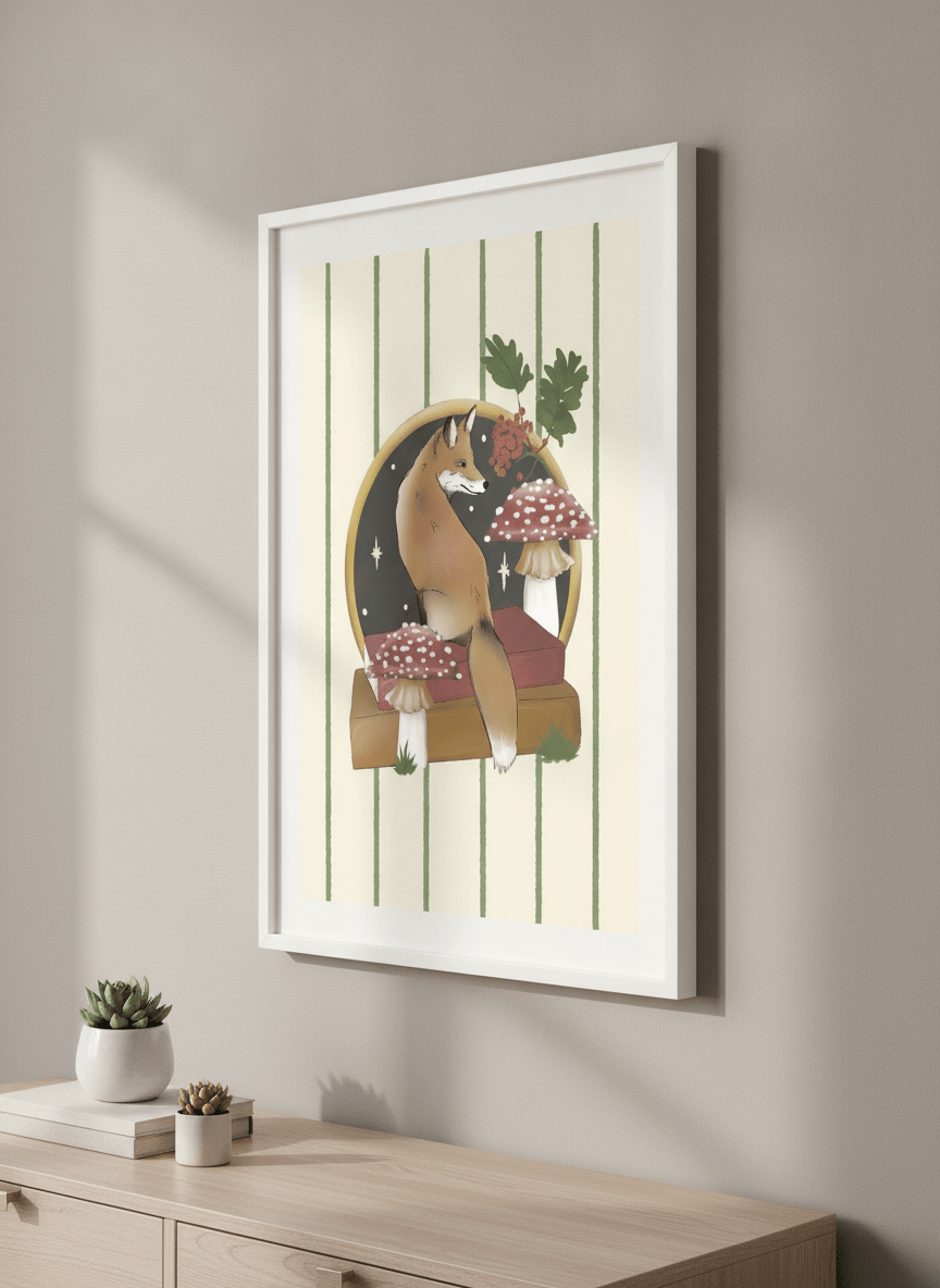 Modern wall art styled above a sofa in a neutral living room