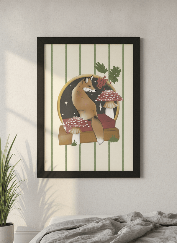 Fox And Books By Lisen Vennesland