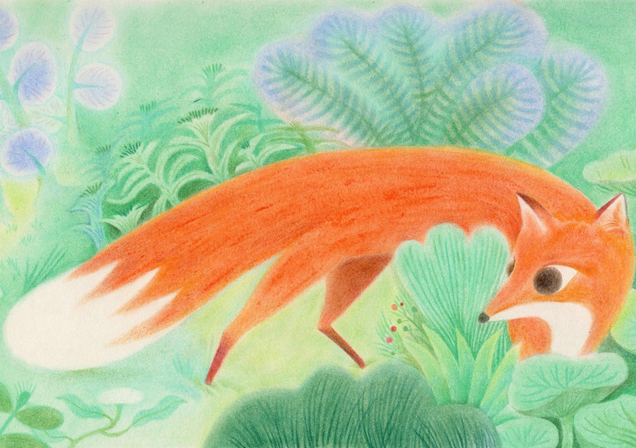 Fox in Woods by Wensi Zhai