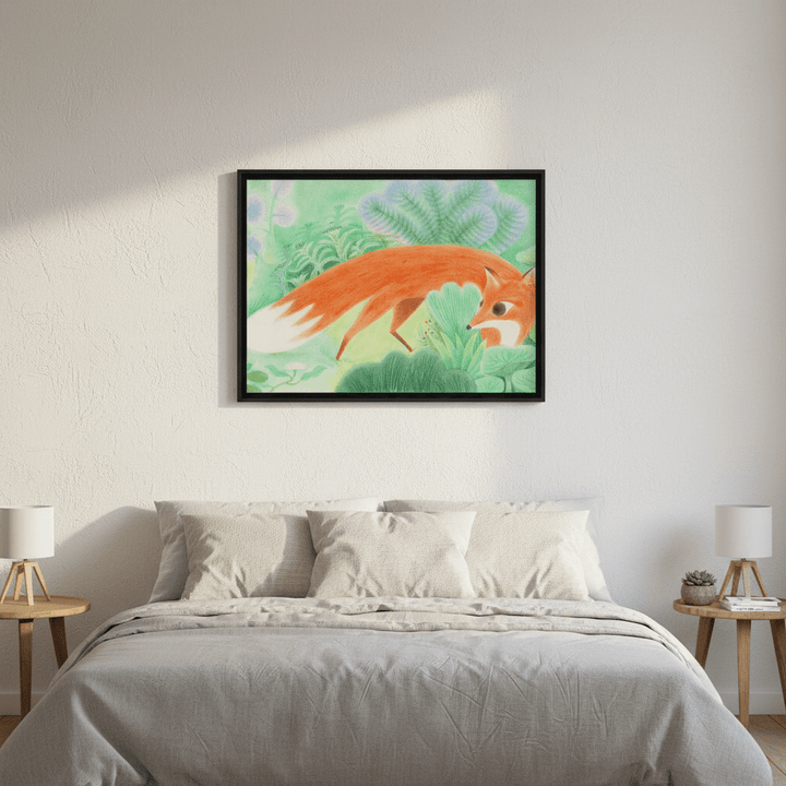 Fox in Woods by Wensi Zhai wall - art - picture - poster