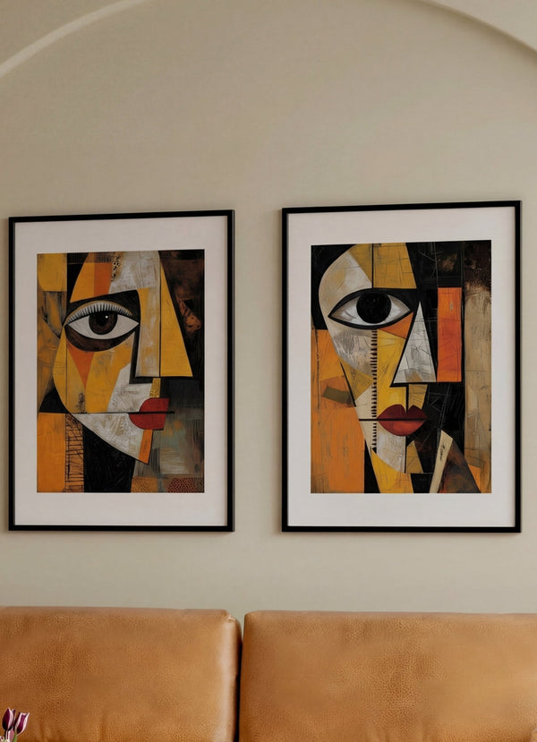 Fragments of Expression Wall Art Pair