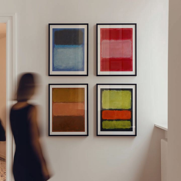 Gallery Wall Prints Mark Rothko Inspired Set of 4