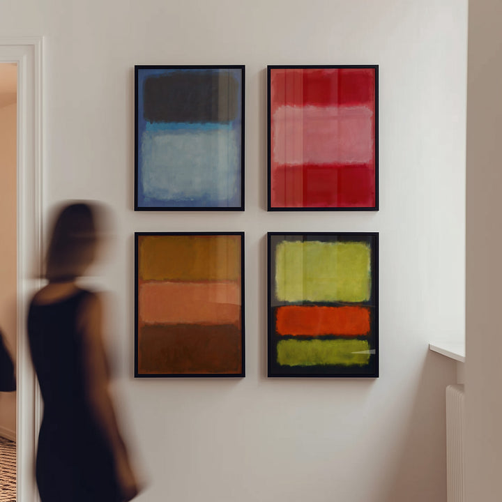 Gallery Wall Prints Mark Rothko Inspired Set of 4