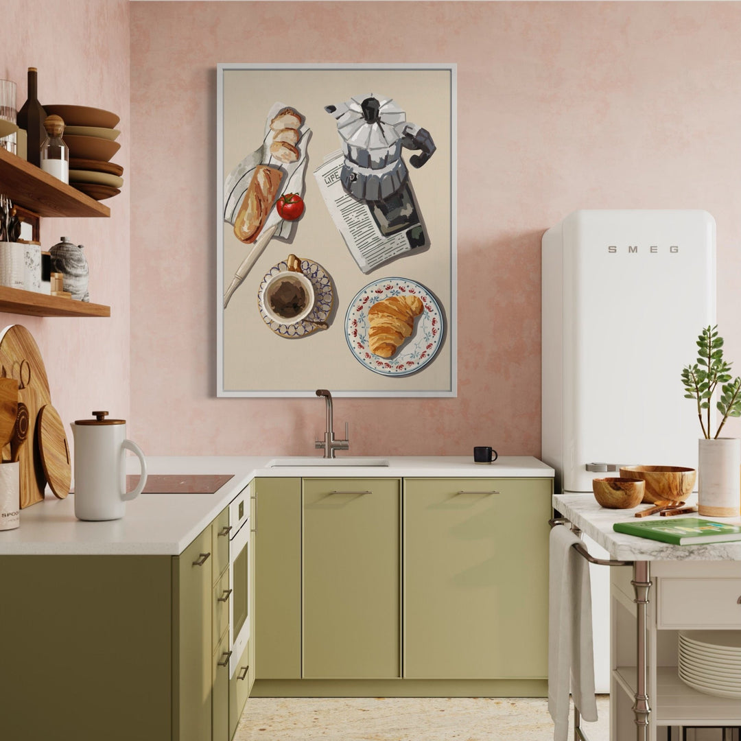 French Breakfast Kitchen Decor Wall Art - Style My Wall