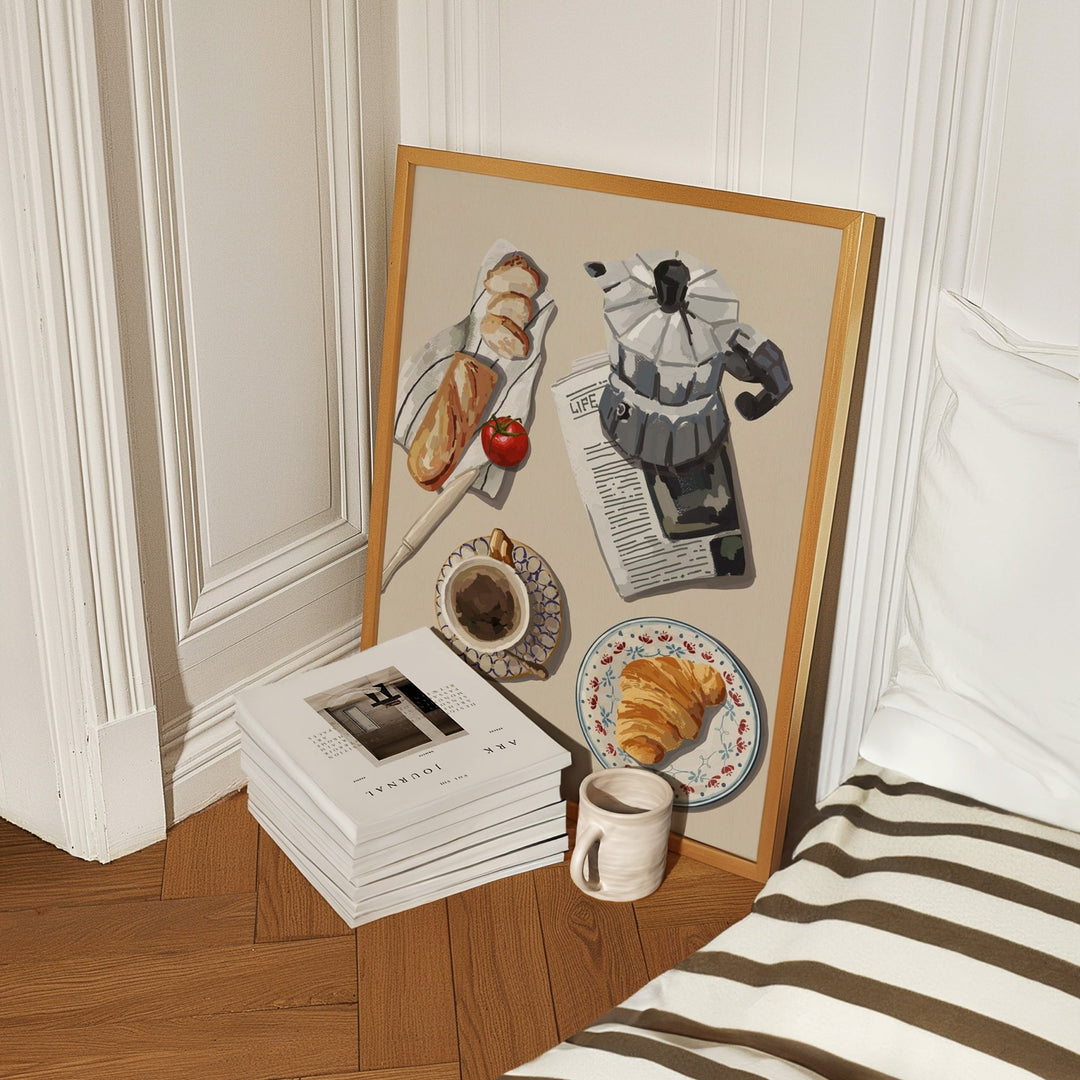 French Breakfast Kitchen Decor Wall Art - Style My Wall