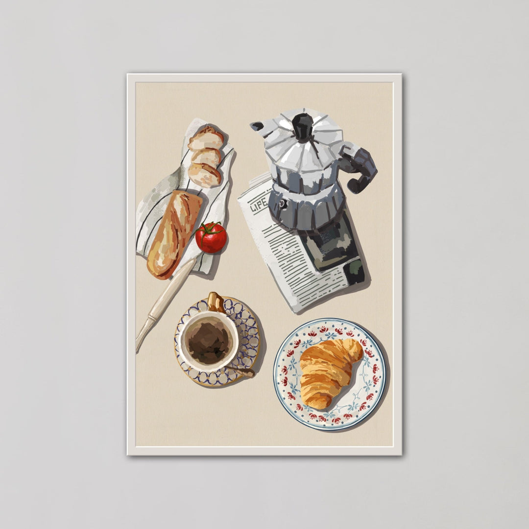 French Breakfast Kitchen Decor Wall Art - Style My Wall