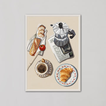 French Breakfast Kitchen Decor Wall Art - Style My Wall