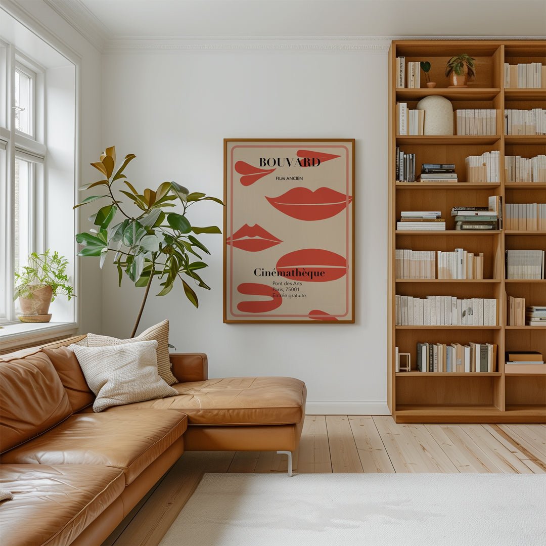 French Kiss Lips Wall Art - Style My Wall