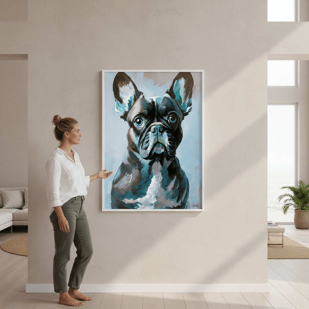 Frenchie by Inkheart Designs wall - art - picture - poster