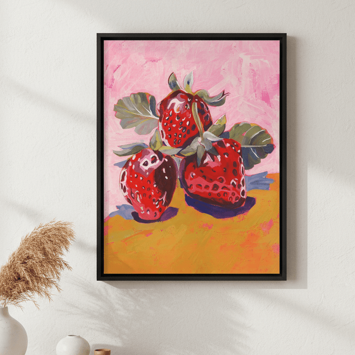 Fresh Strawberries by Lucrecia Caporale wall - art - picture - poster
