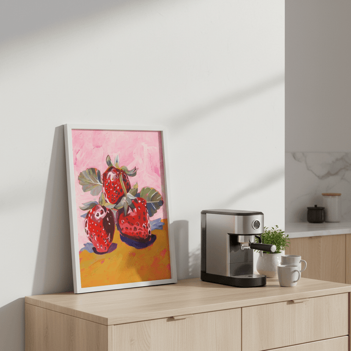 Fresh Strawberries by Lucrecia Caporale wall - art - picture - poster