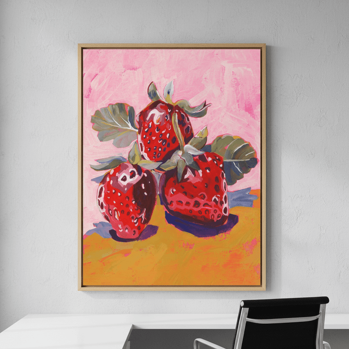 Fresh Strawberries by Lucrecia Caporale wall - art - picture - poster