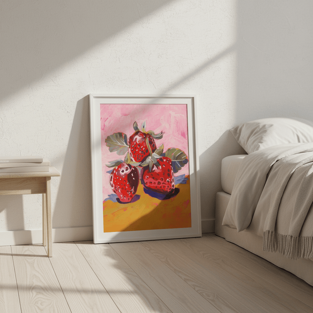 Fresh Strawberries by Lucrecia Caporale wall - art - picture - poster