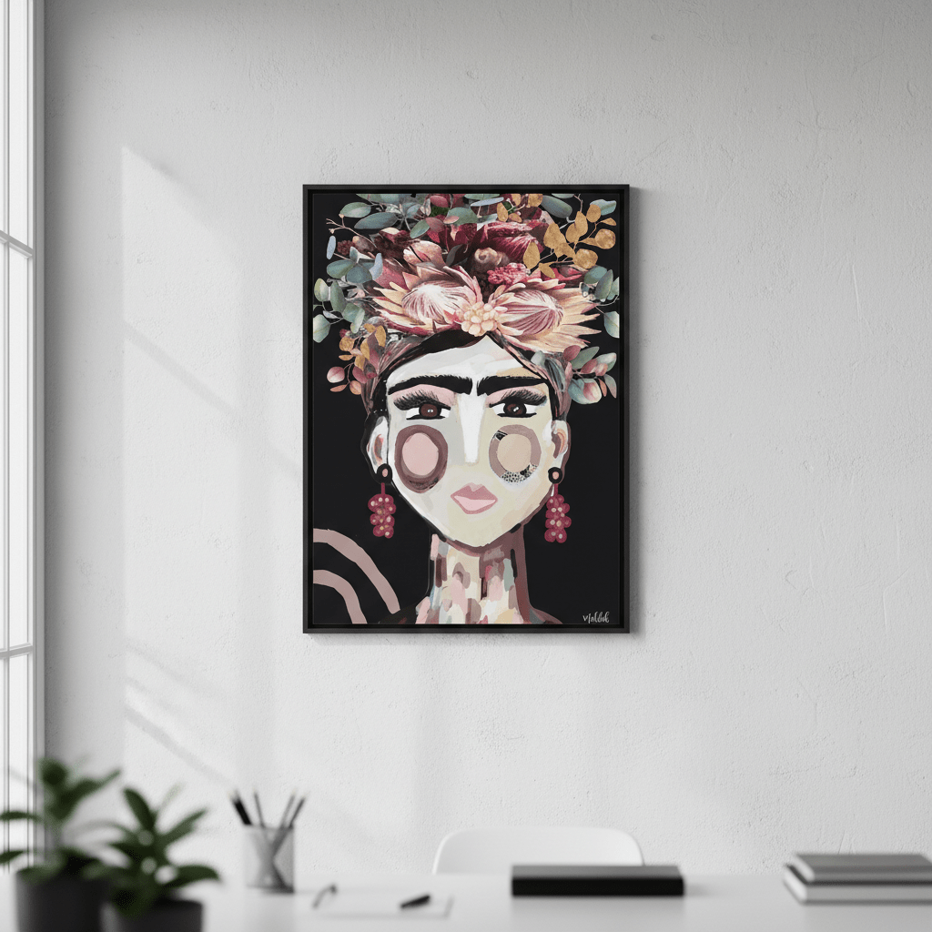 Frida Australiana Black by Inkheart Designs wall - art - picture - poster