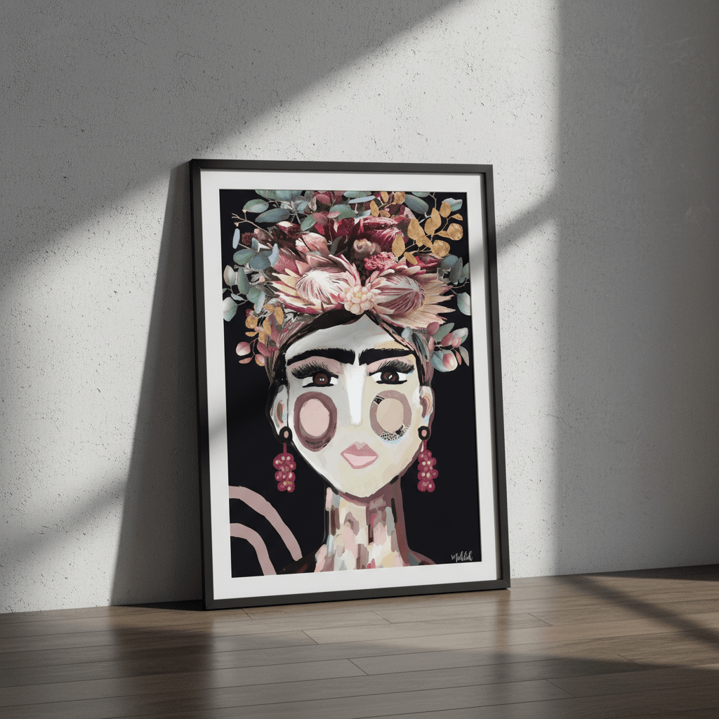 Frida Australiana Black by Inkheart Designs wall - art - picture - poster