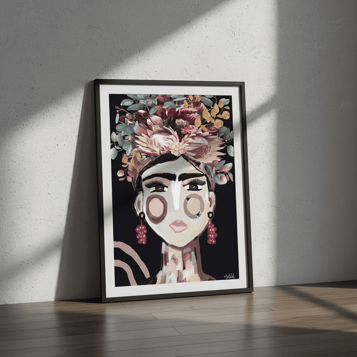 Frida Australiana Black by Inkheart Designs wall - art - picture - poster
