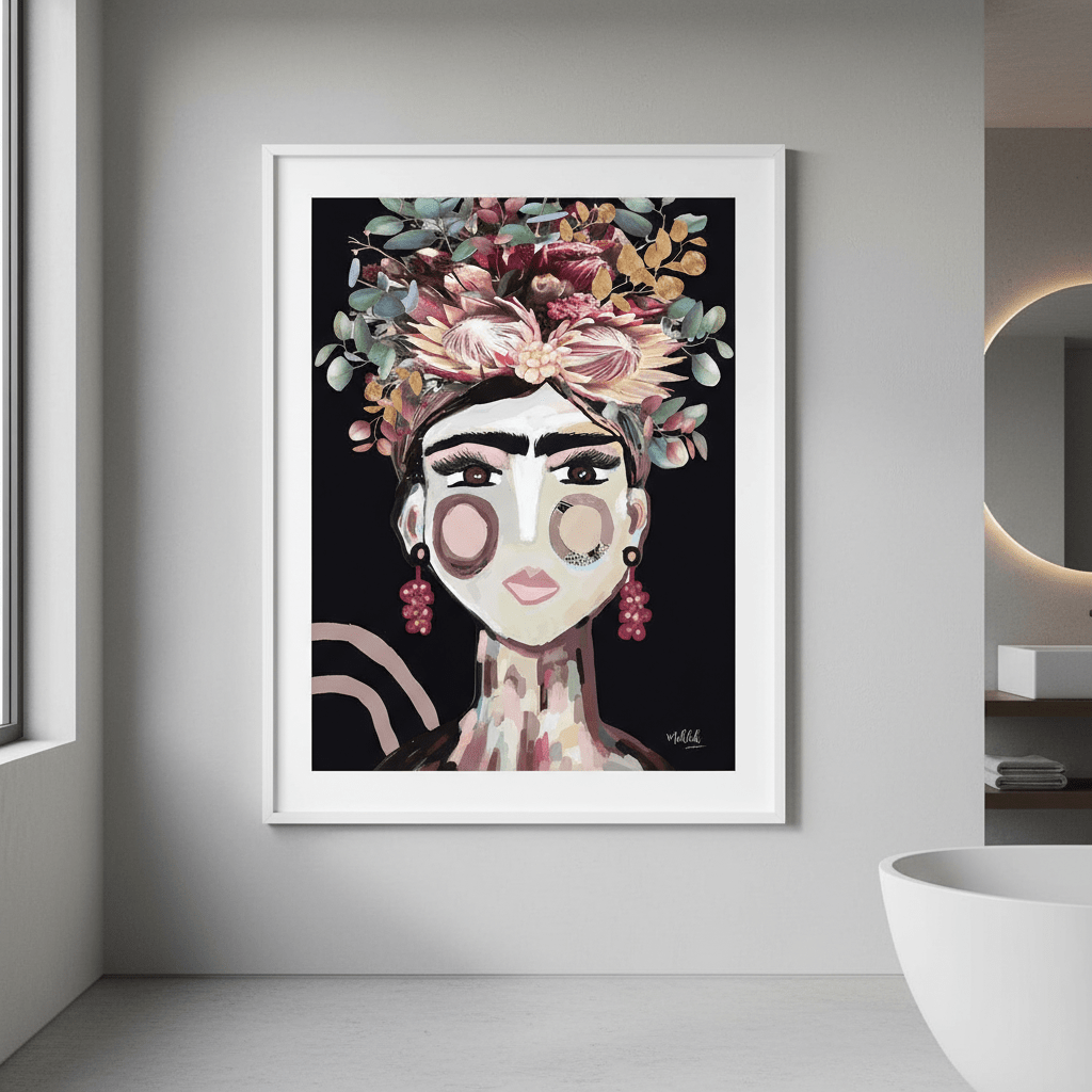 Frida Australiana Black by Inkheart Designs wall - art - picture - poster