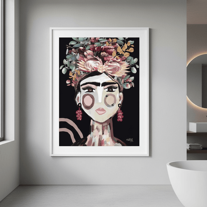 Frida Australiana Black by Inkheart Designs wall - art - picture - poster