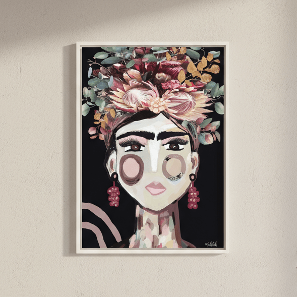 Frida Australiana Black by Inkheart Designs wall - art - picture - poster