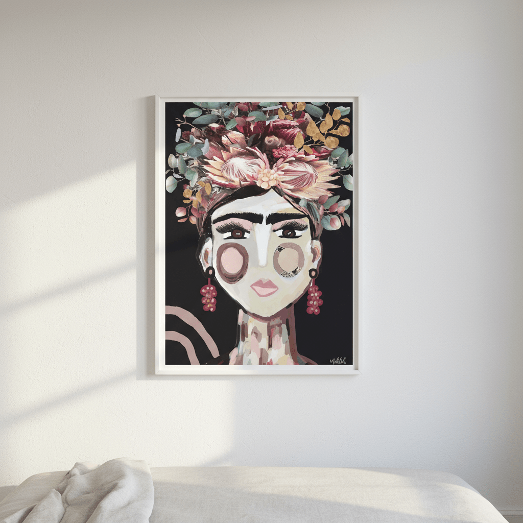 Frida Australiana Black by Inkheart Designs wall - art - picture - poster