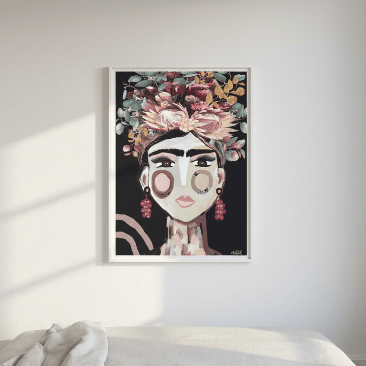 Frida Australiana Black by Inkheart Designs wall - art - picture - poster
