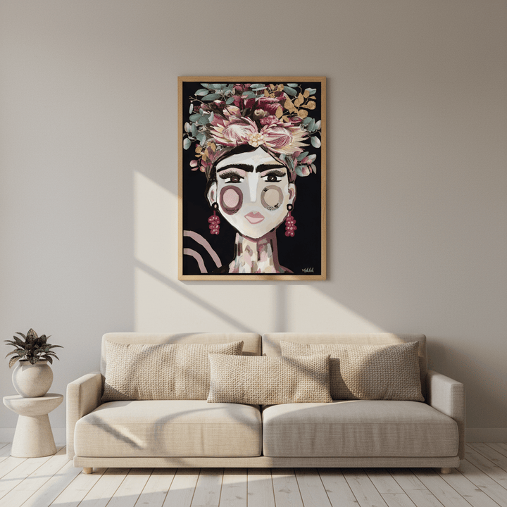 Frida Australiana Black by Inkheart Designs wall - art - picture - poster