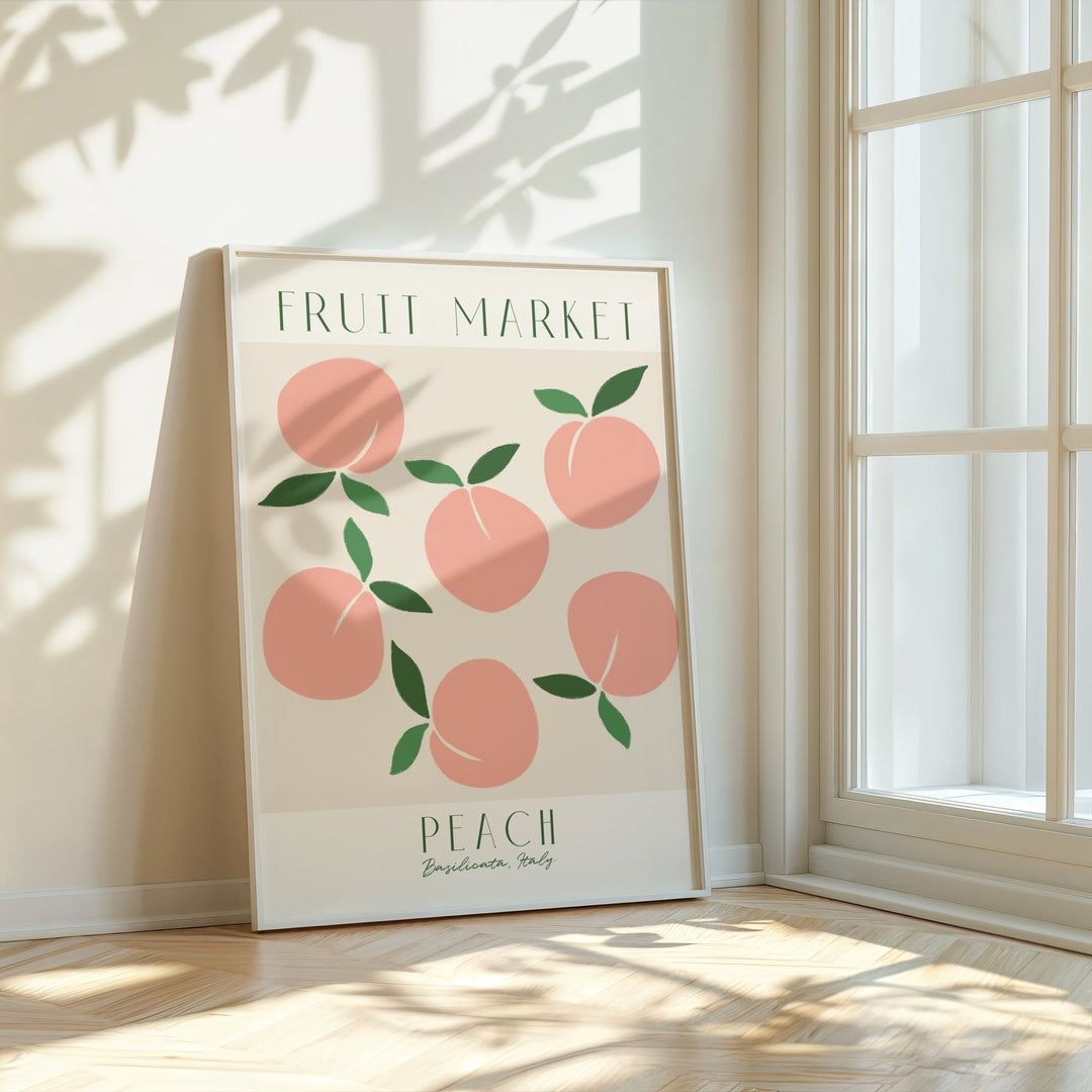 Fruit Market Peace Wall Art,livingroom,timber border