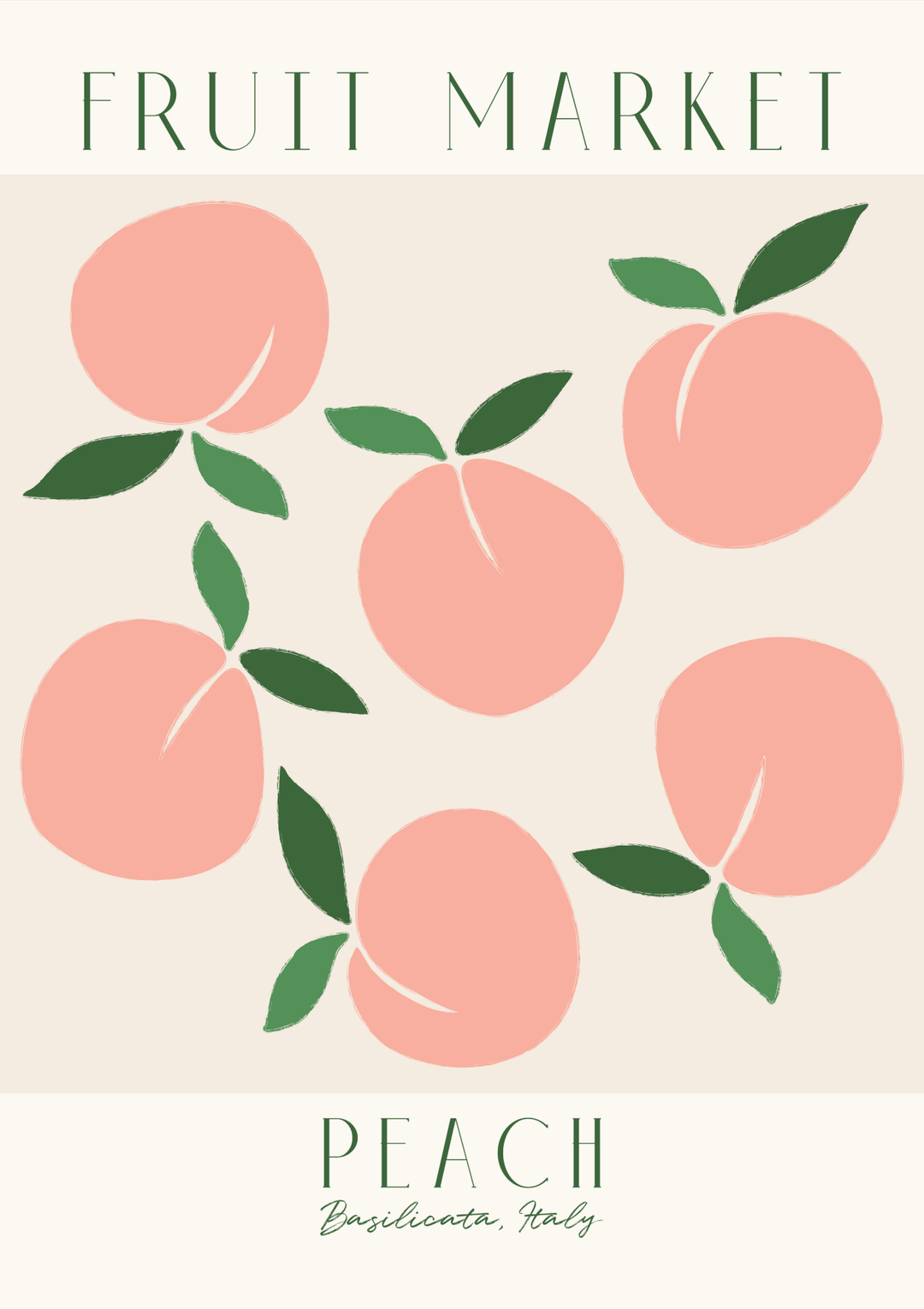 Fruit Market Peace Wall Art,frame