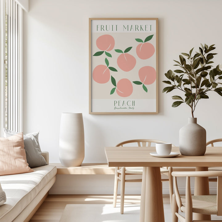 Fruit Market Peace Wall Art,livingroom,timber border