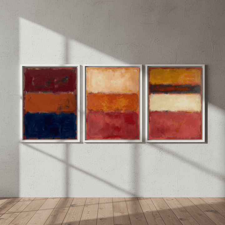 Full of Colour Trio Mark Rothko Inspired Abstract Wall Art wall - art - picture - poster
