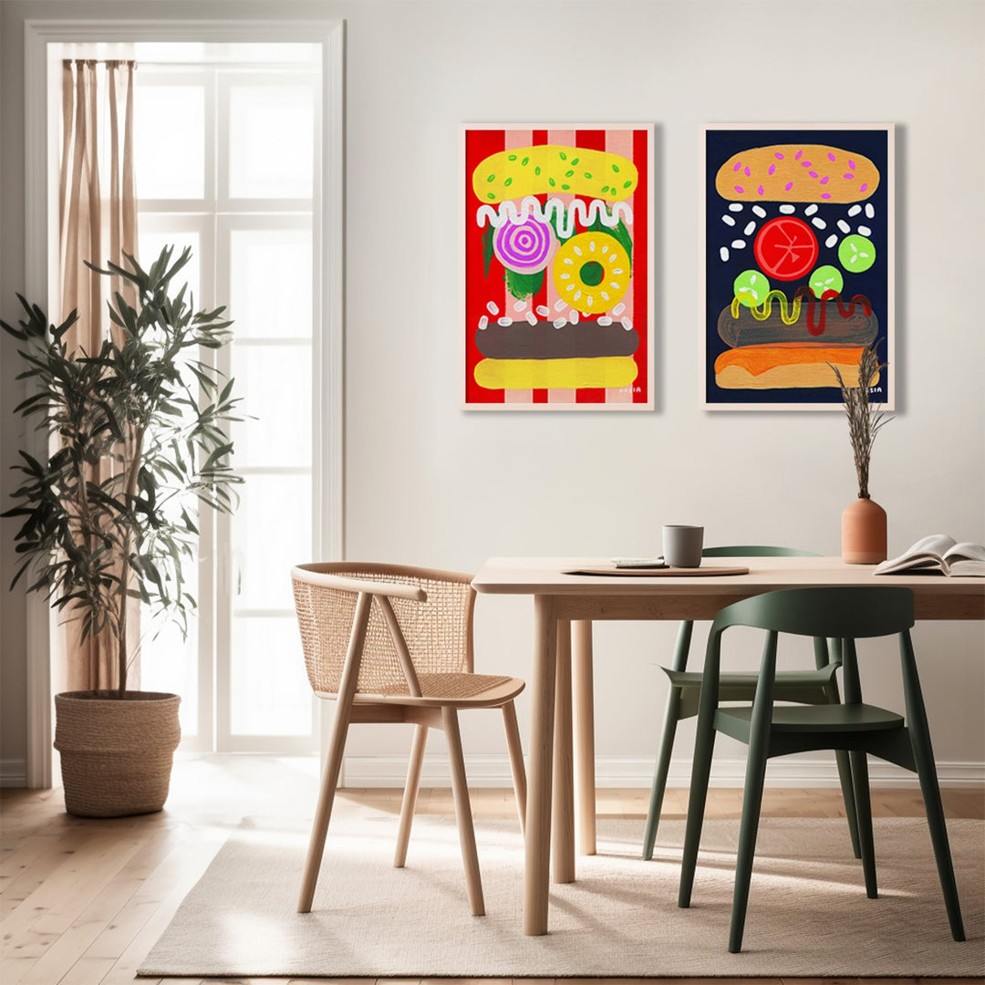 Funfair Nights Pair by Kasia Sykus wall - art - picture - poster