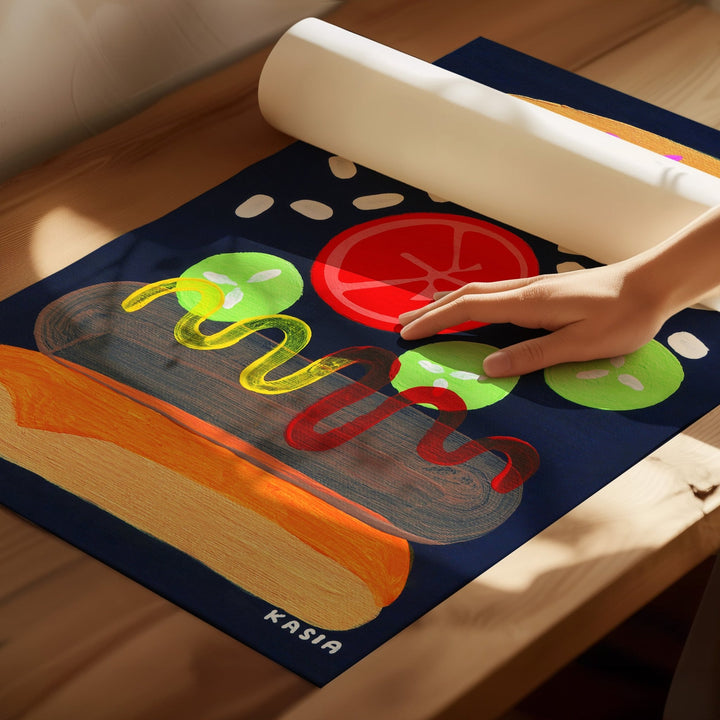 Funfair Nights Pair by Kasia Sykus wall - art - picture - poster