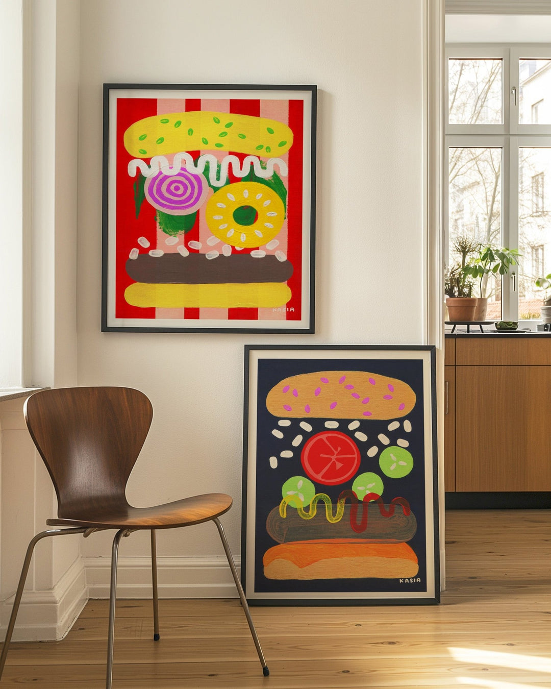 Funfair Nights Pair by Kasia Sykus wall - art - picture - poster