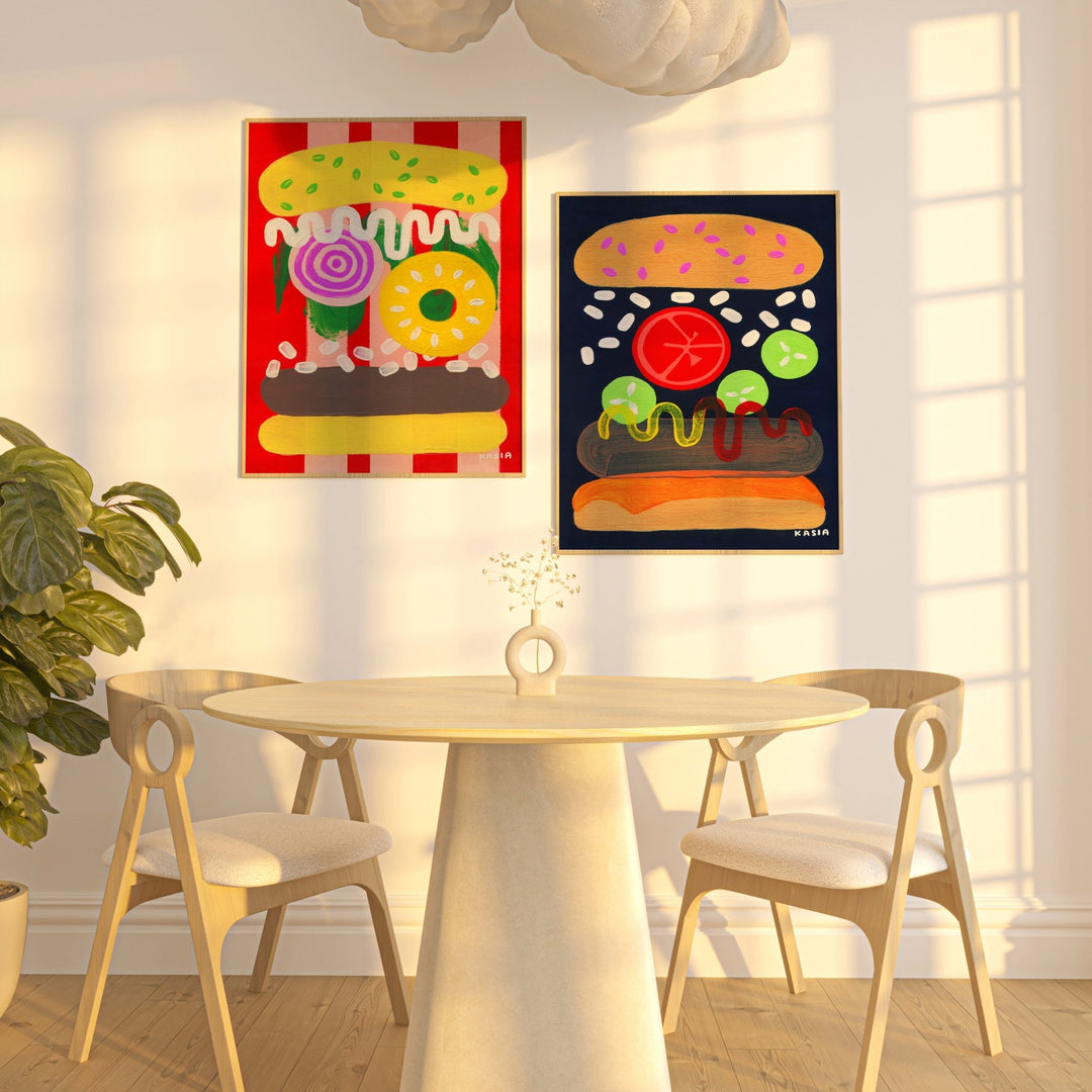 Funfair Nights Pair by Kasia Sykus wall - art - picture - poster