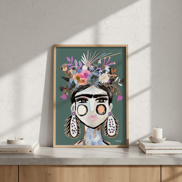 Funky Frida by Inkheart Designs wall - art - picture - poster