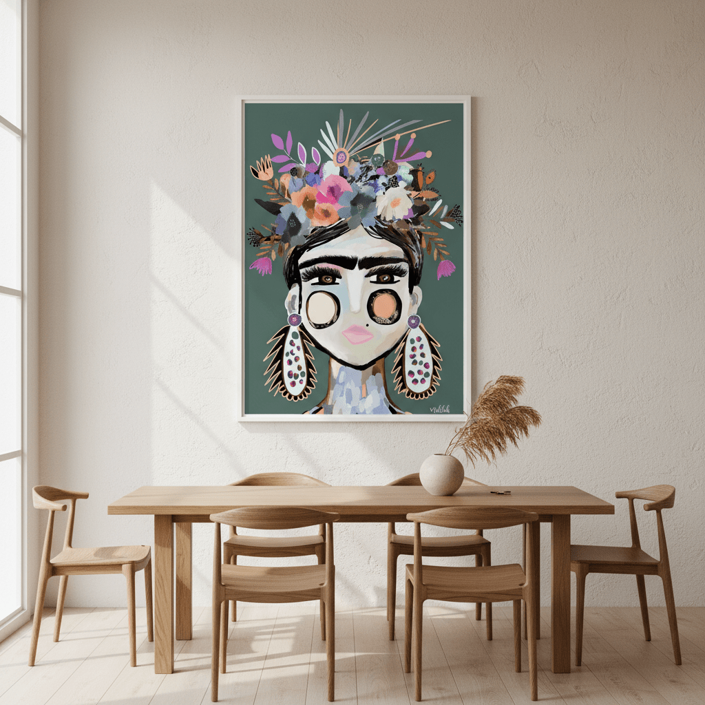Funky Frida by Inkheart Designs wall - art - picture - poster