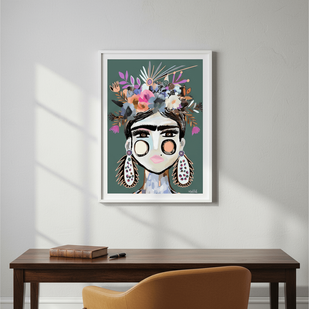 Funky Frida by Inkheart Designs wall - art - picture - poster