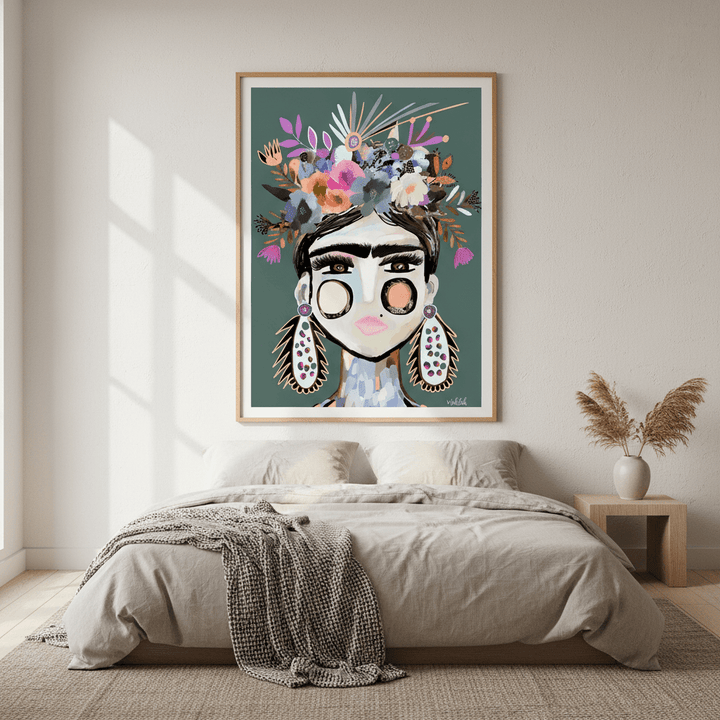 Funky Frida by Inkheart Designs wall - art - picture - poster
