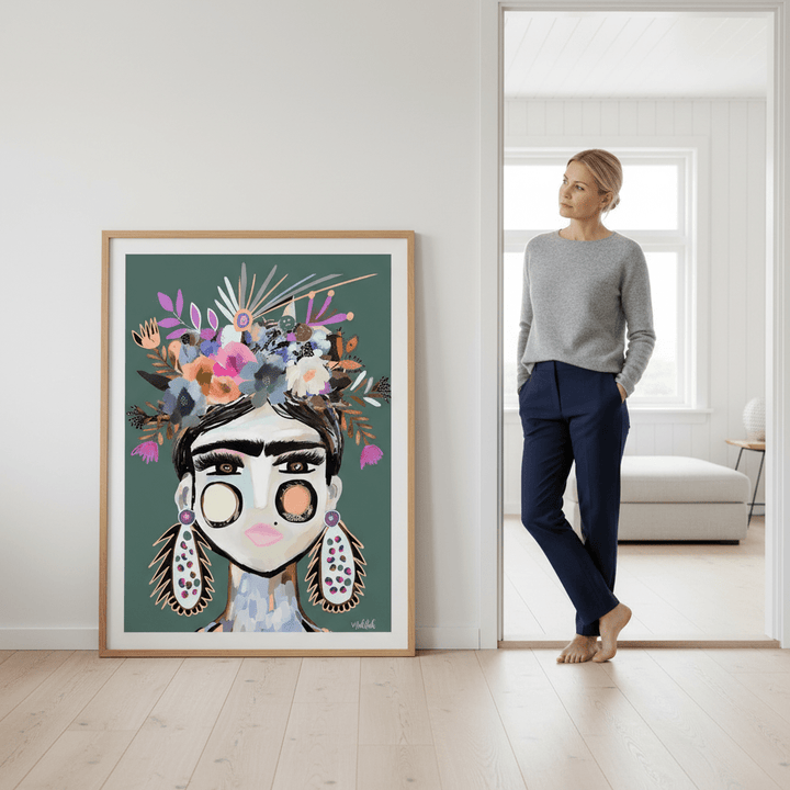 Funky Frida by Inkheart Designs wall - art - picture - poster