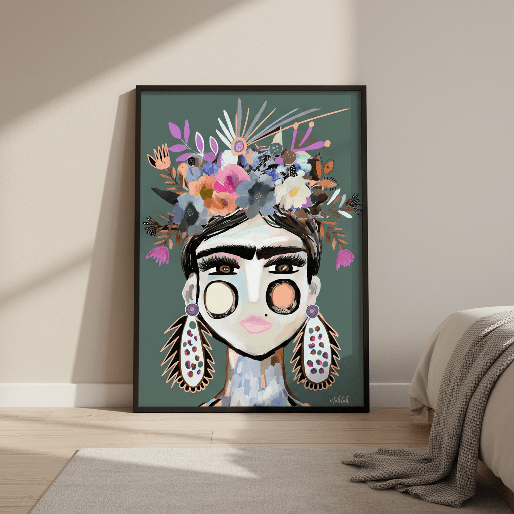 Funky Frida by Inkheart Designs wall - art - picture - poster
