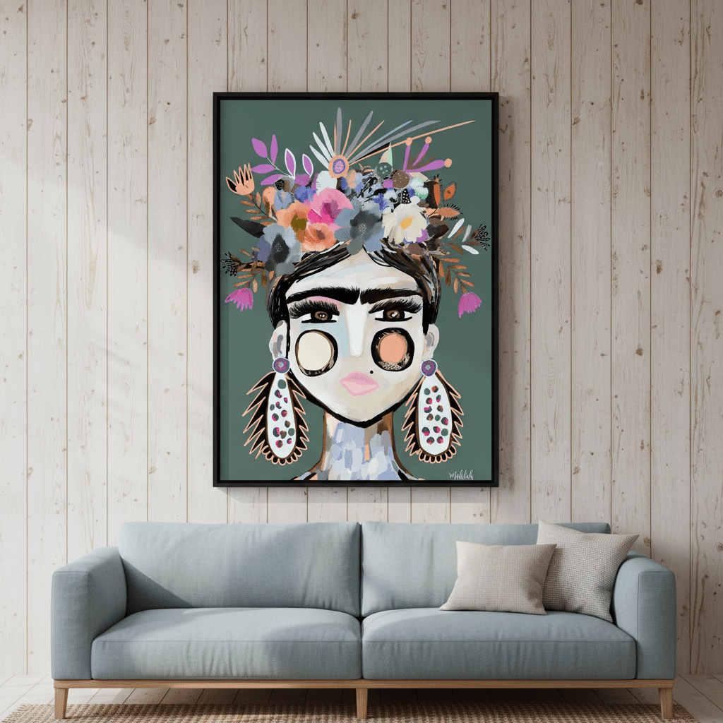 Funky Frida by Inkheart Designs wall - art - picture - poster
