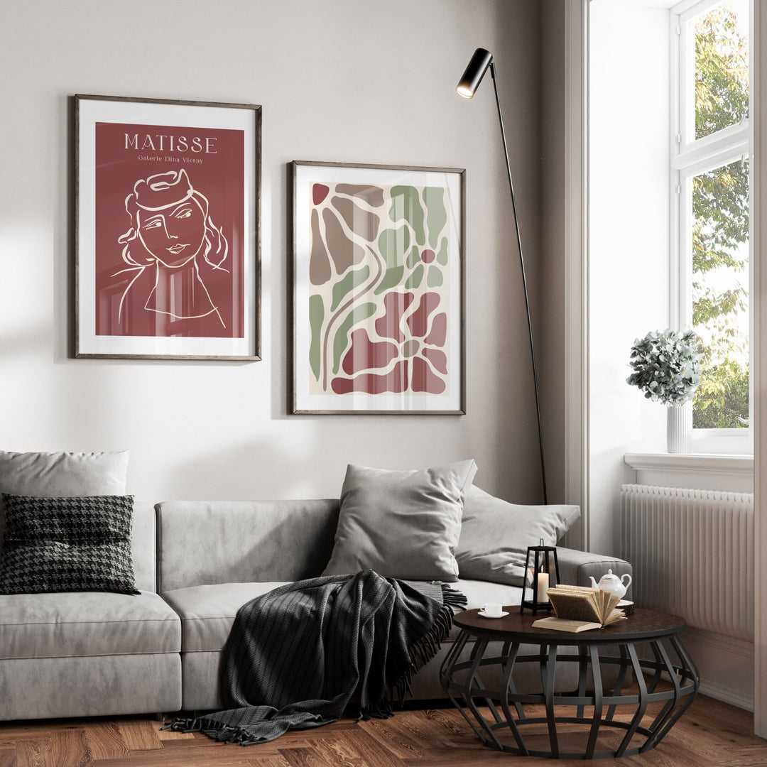 Galerine Fleurs Set of 2 by Henri Matisse wall - art - picture - poster